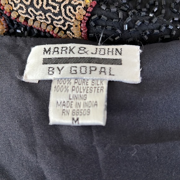 Vtg 80s 90s 🍷 WINE party sequin jacket M perfect for girls night wine tasting - Picture 11 of 11